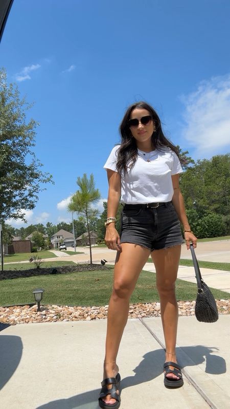 When I doubt shorts and tee. Tee size small, shorts 16 

Summer outfit, petite style, casual outfit, denim shorts, Abercrombie style 

#LTKVideo #LTKSeasonal #LTKStyleTip