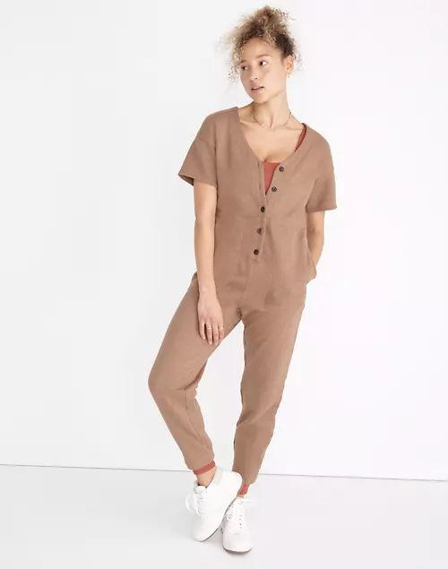 MWL Short-Sleeve Coverall Jumpsuit | Madewell