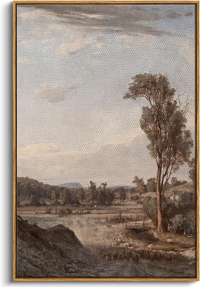 InSimSea Framed Wall Art for Living Room Classical Landscape Canvas Wall Decor Rustic Countryside... | Amazon (US)