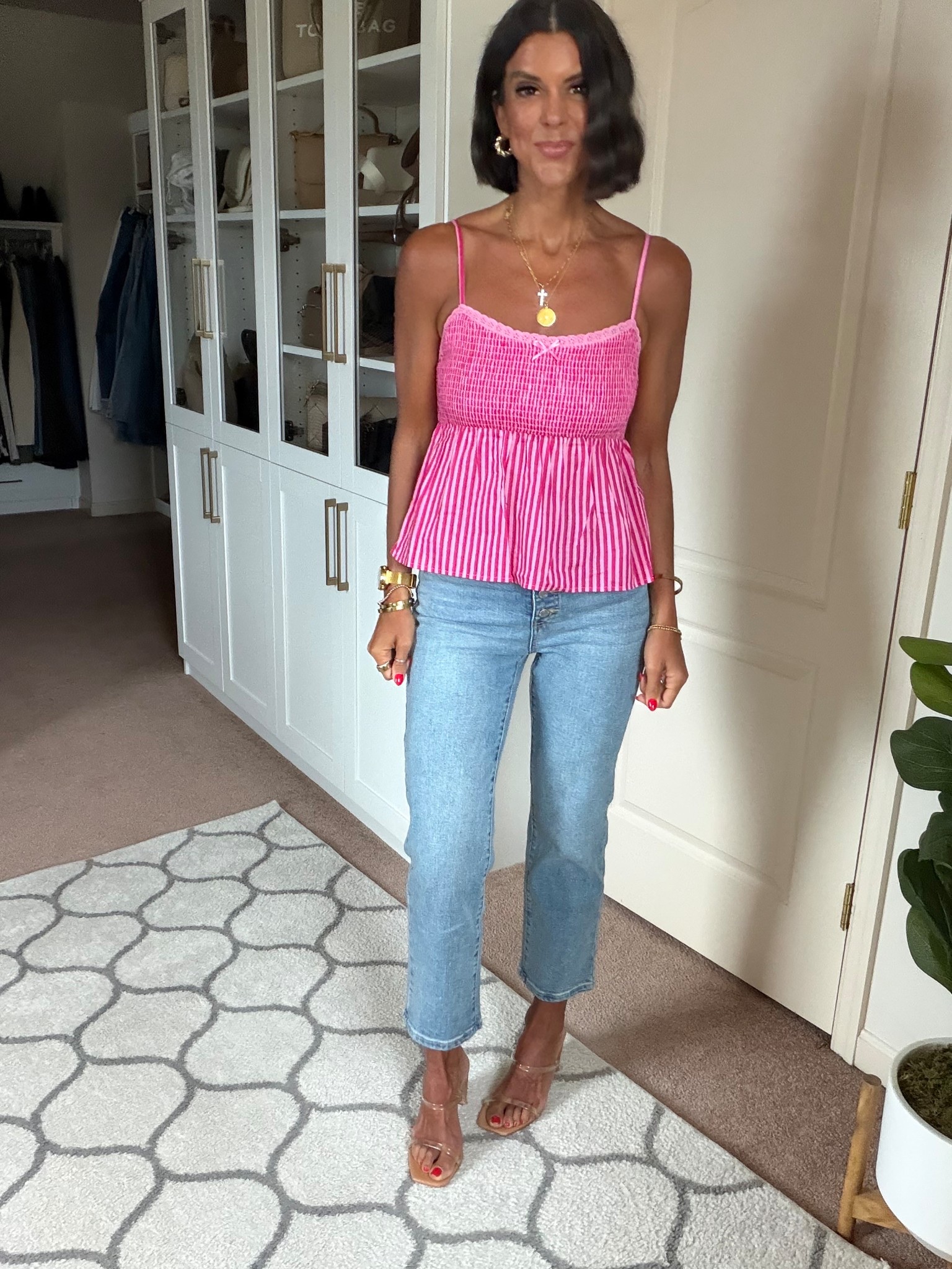 $11 Walmart tank restocked! Size small
Jeans fit tts 

#LTKgrwm #LTKmomlife #LTKSaleAlert