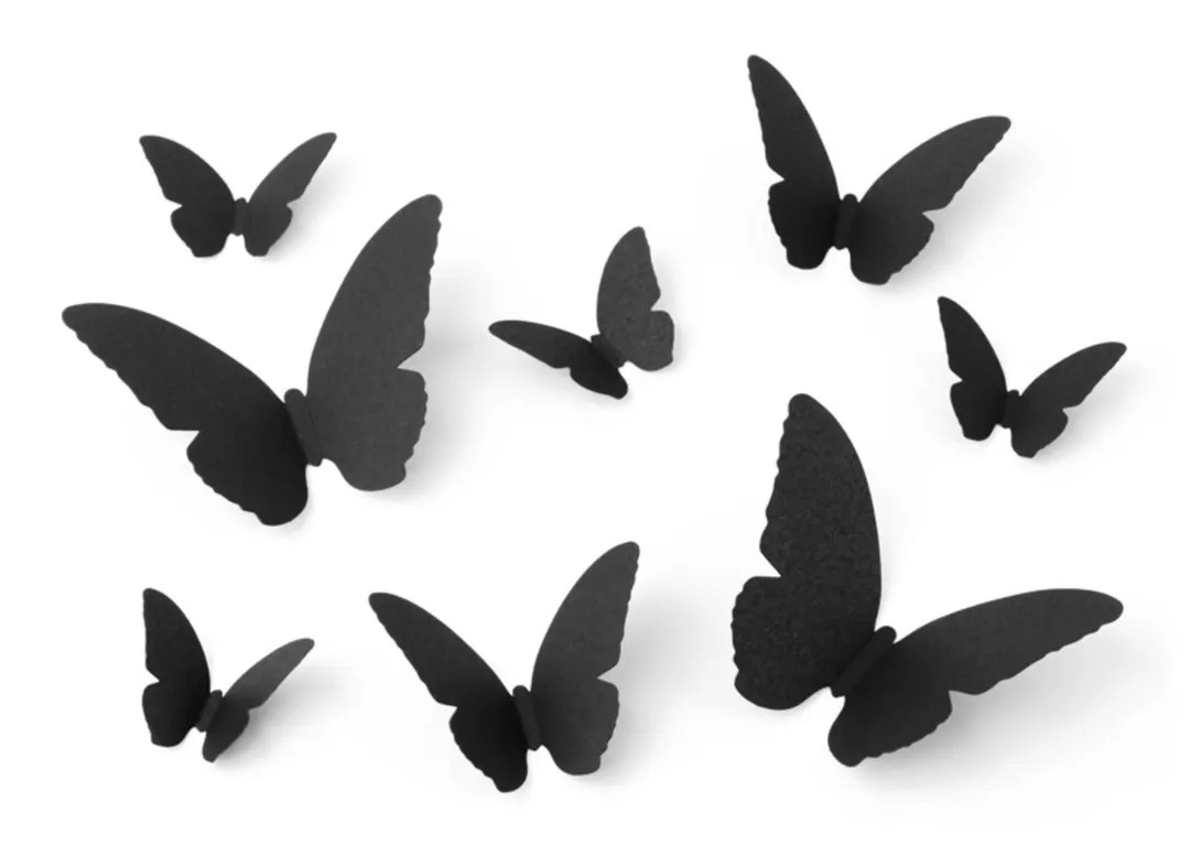 Black Butterflies Set of 30 Pcs, Black Moths Decoration, Witch Birthday Party, Witch Party Decor,... | Etsy (Global)