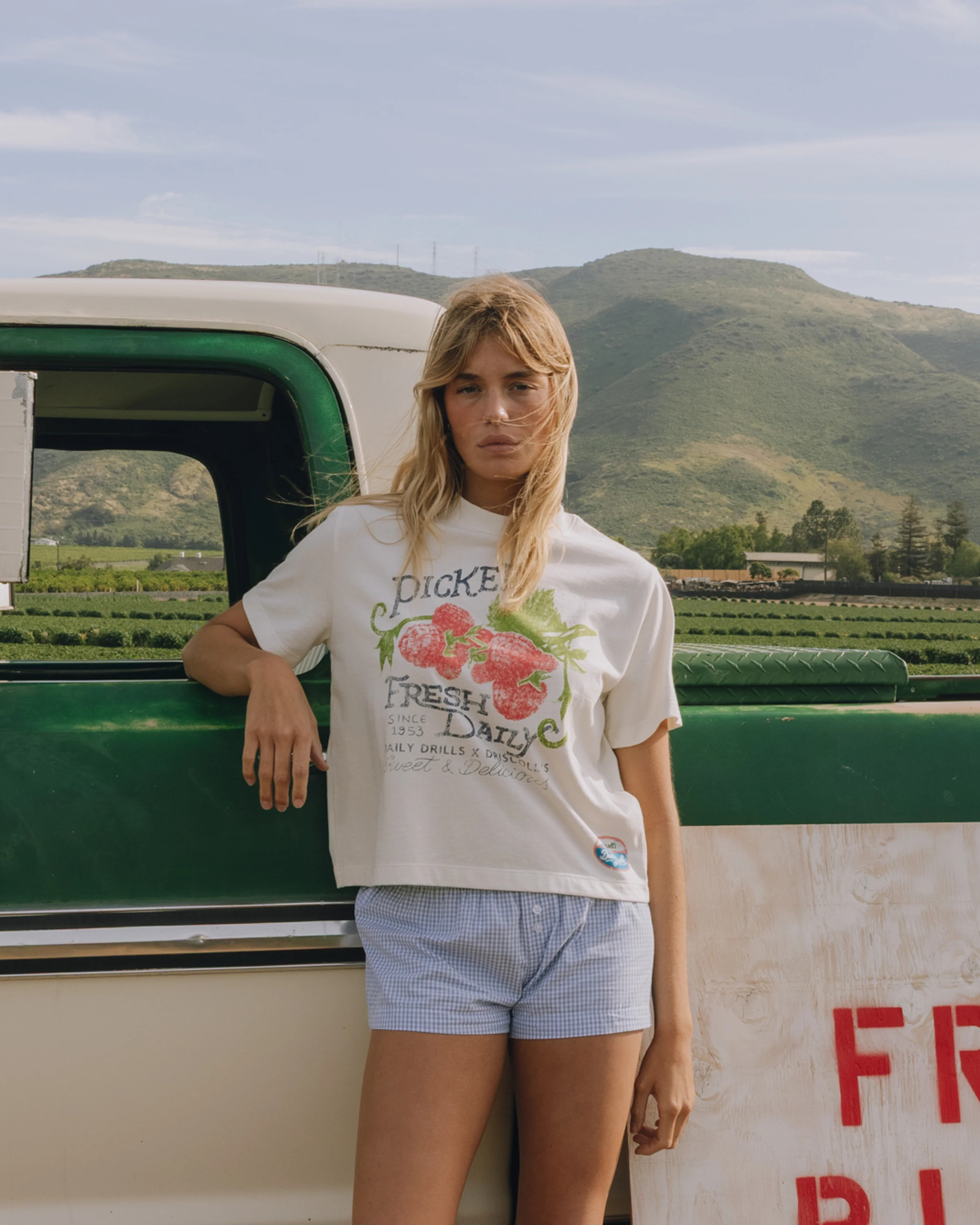 Picked Fresh Daily Vintage Tee - White | Daily Drills LLC
