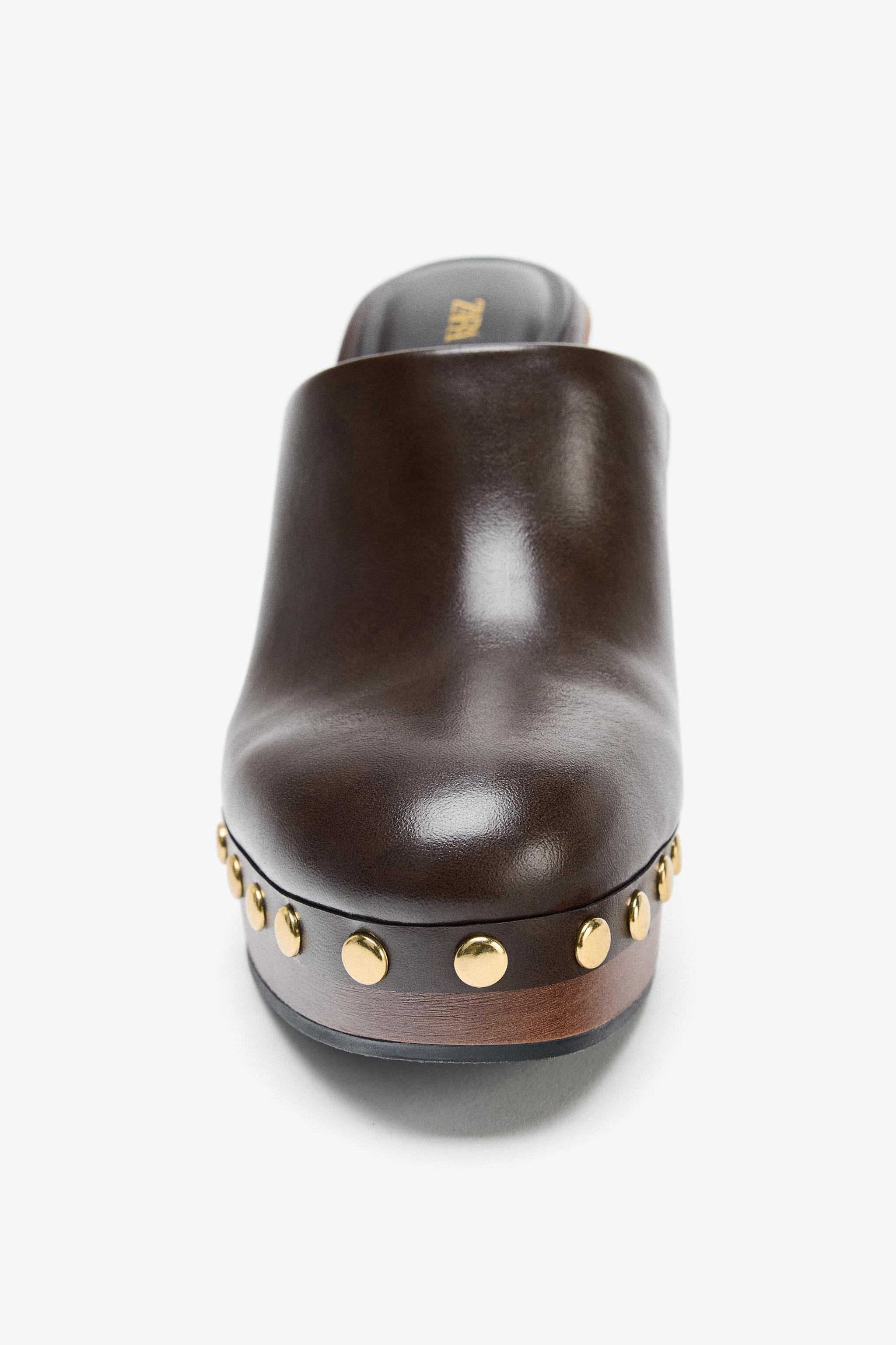 HIGH HEELED CLOG WITH STUDS | Zara US