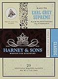 Harney & Sons Earl Grey Supreme Tea | 20 Count (Pack of 6) Black Tea w/ Lemony Flavors | Amazon (US)