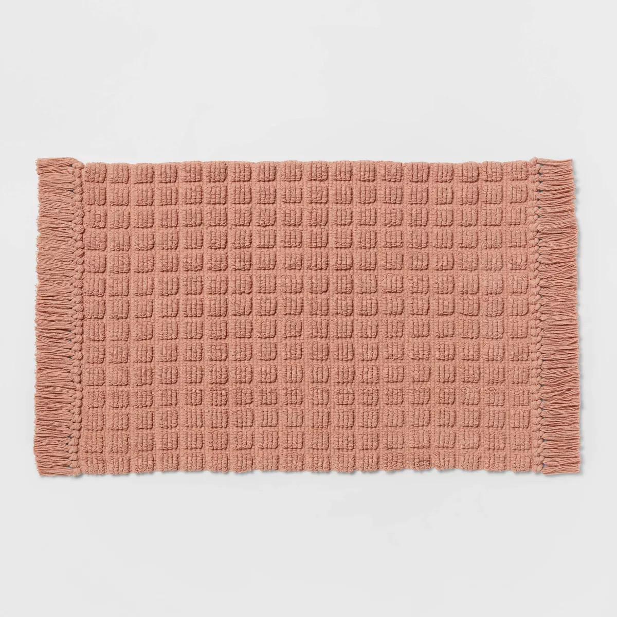 20"x32" Square Tufted Bath Rug Clay Pink - Threshold™ | Target