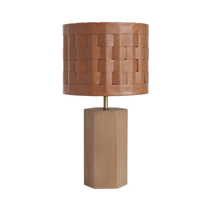 Westly Vegan Leather Table Lamp | Pottery Barn Teen