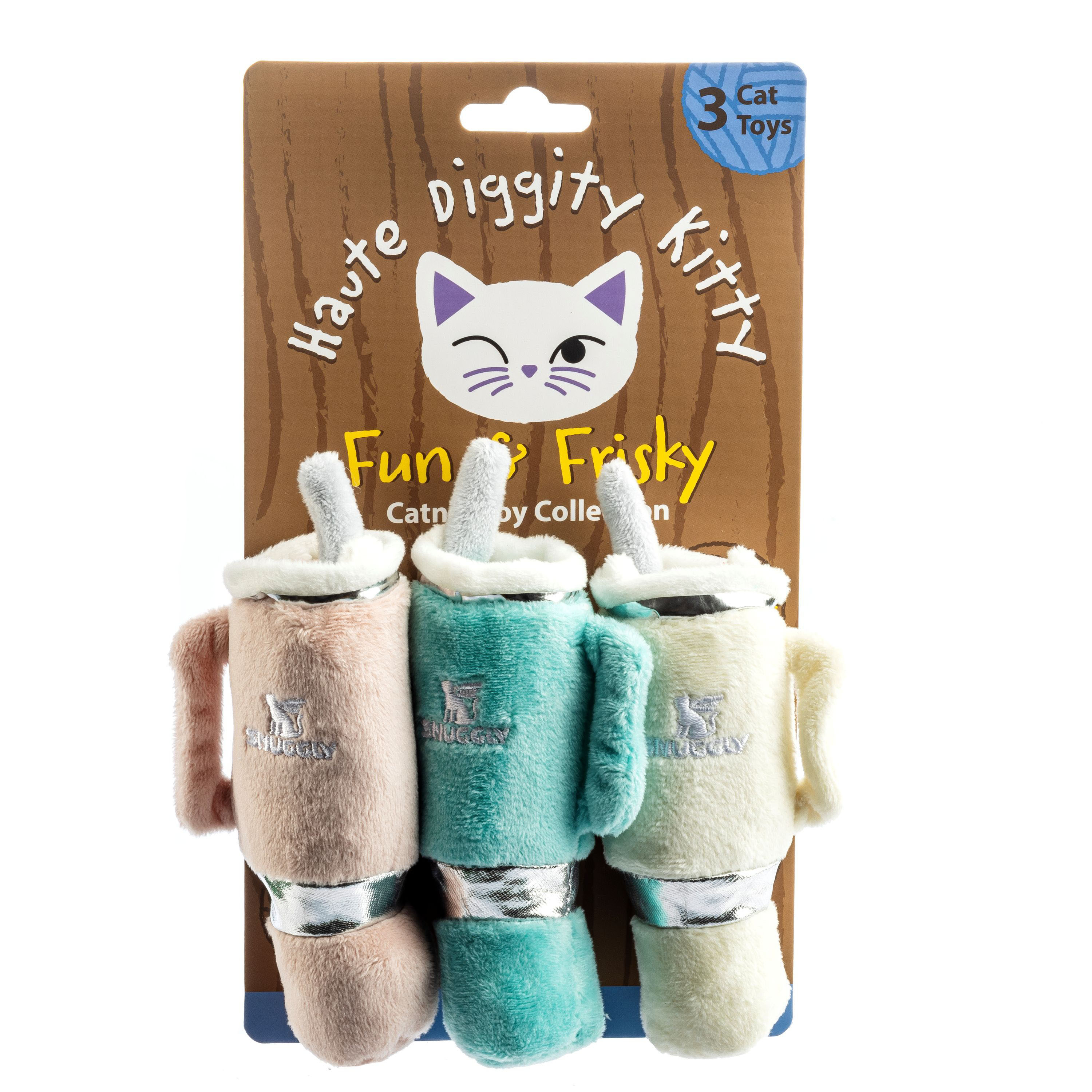 Plush Snuggly Tumbler Catnip Cat Toy 3 Pack | World Market