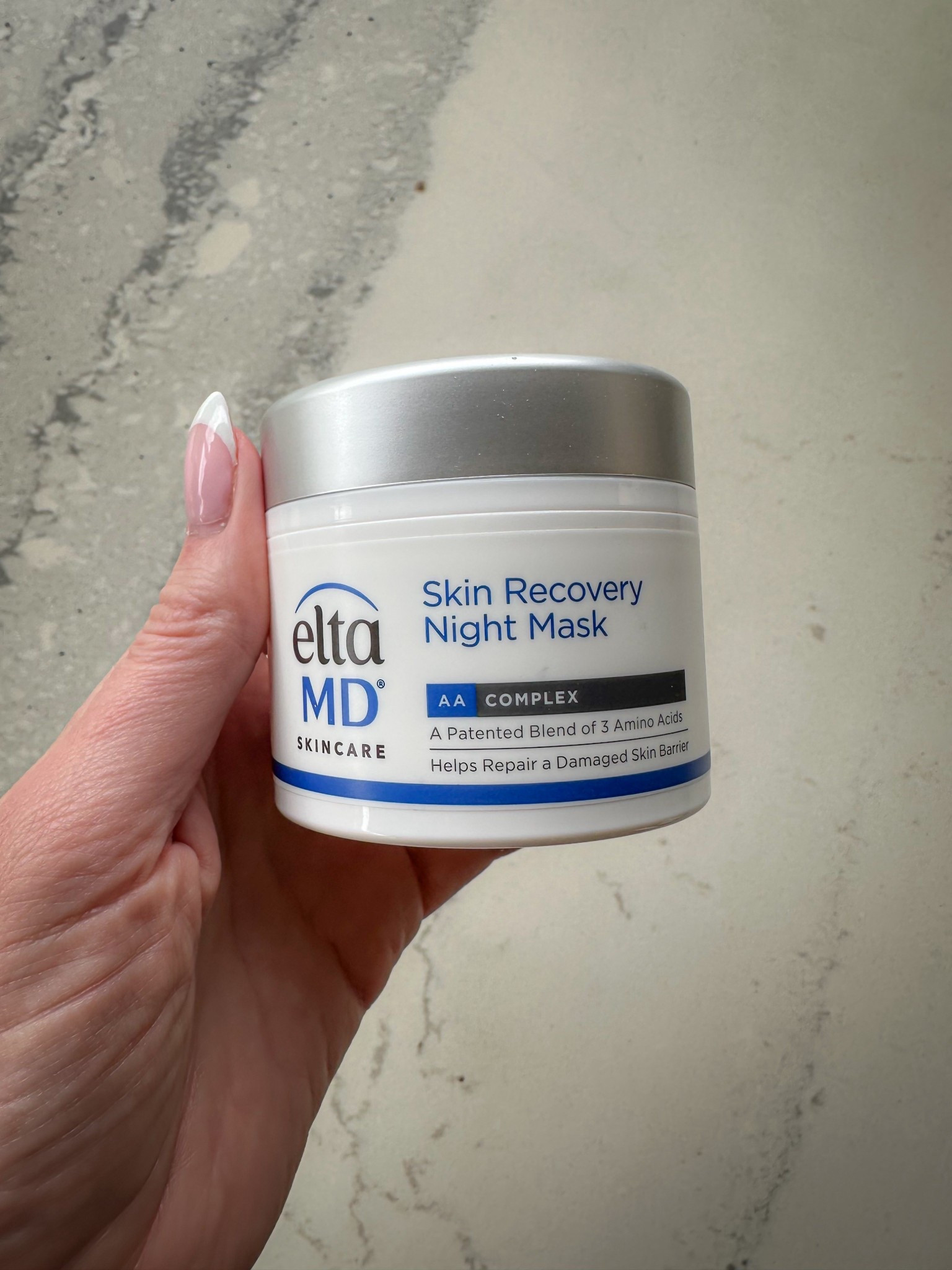 ✨ EltaMD Skin Recovery Night Mask

This overnight repair mask is my skin barrier reset button. The EltaMD Skin Recovery Night Mask is formulated with their AAComplex (a patented blend of 3 amino acids) to help calm irritation and visibly repair stressed, overworked skin while you sleep.

It deeply hydrates without feeling heavy, making it perfect for post-retinol nights, travel skin, dry winter skin, or anytime your barrier needs extra love. I wake up with smoother, calmer, glowier skin.