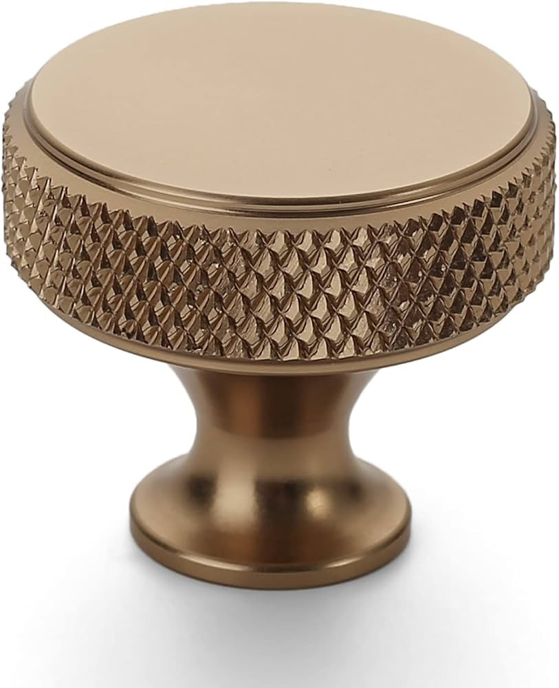 Amerdeco 10 Pack Champagne Bronze Knurled Cabinet Knobs Kitchen Cabinet Handles for Drawer Dresse... | Amazon (US)