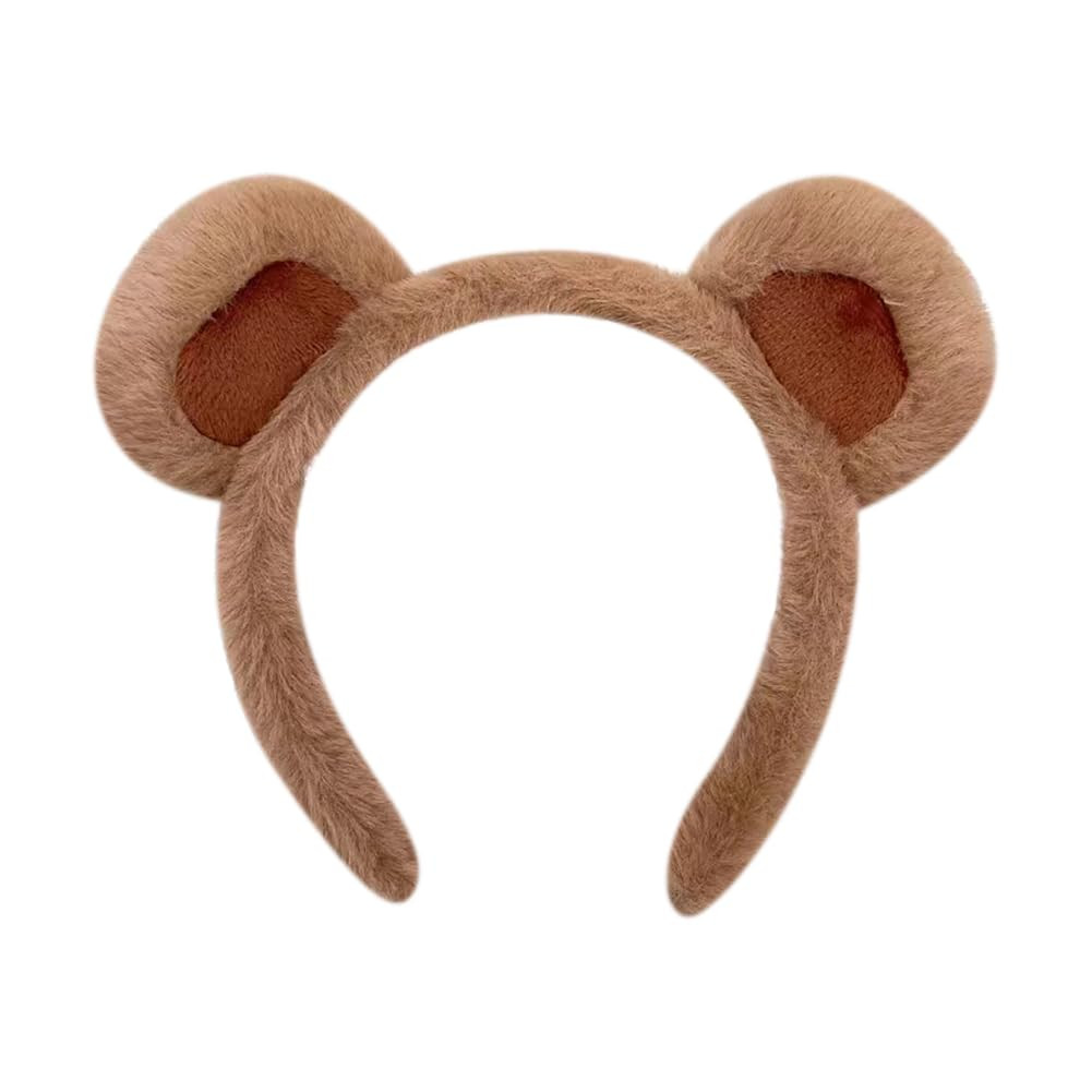 Bear Ear Makeup Headband Fluffy Animal Ears Hairband Cosplay Party Ears Handband Halloween Ears H... | Amazon (UK)