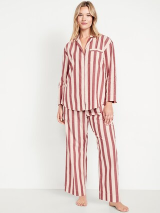 Poplin Pajama Pant Set | Old Navy (US)