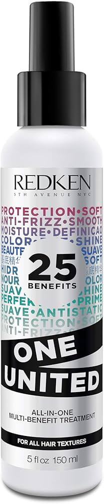 Redken One United All-In-One Leave In Conditioner | Multi-Benefit Leave-In Hair Treatment | Heat ... | Amazon (US)