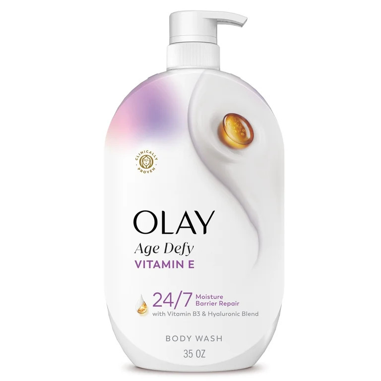 Olay Ultra Moisture Age Defy Body Wash with Vitamin E, Vitamin B3 and Hyaluronic Blend, 35oz | Walmart (US)