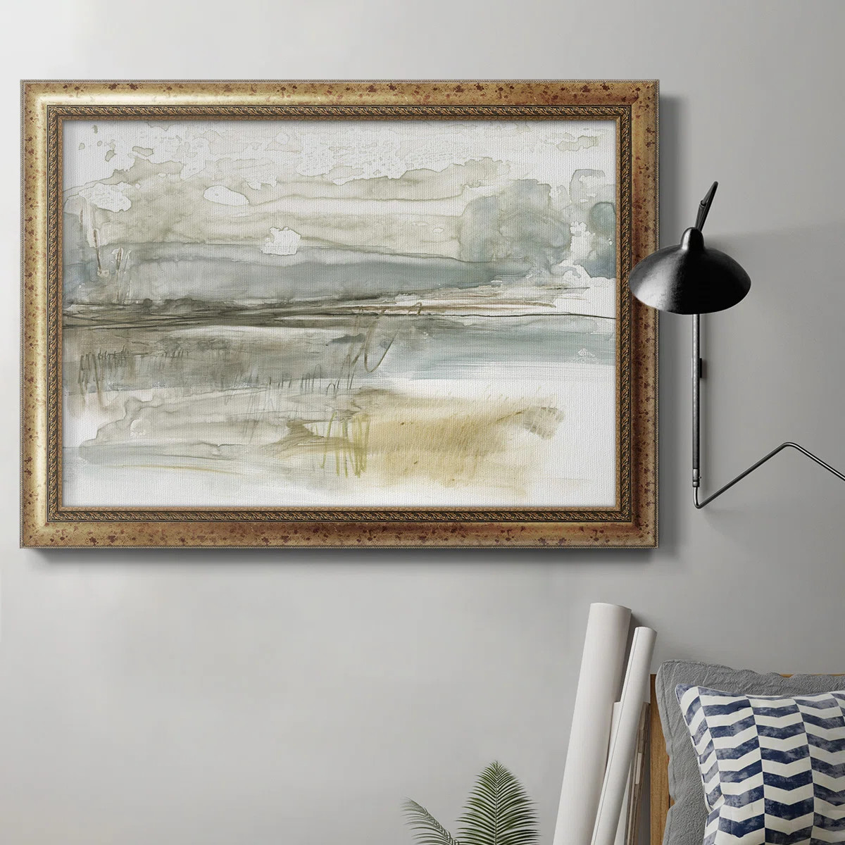 " Stark Neutral Landscape I " Painting Print | Wayfair North America