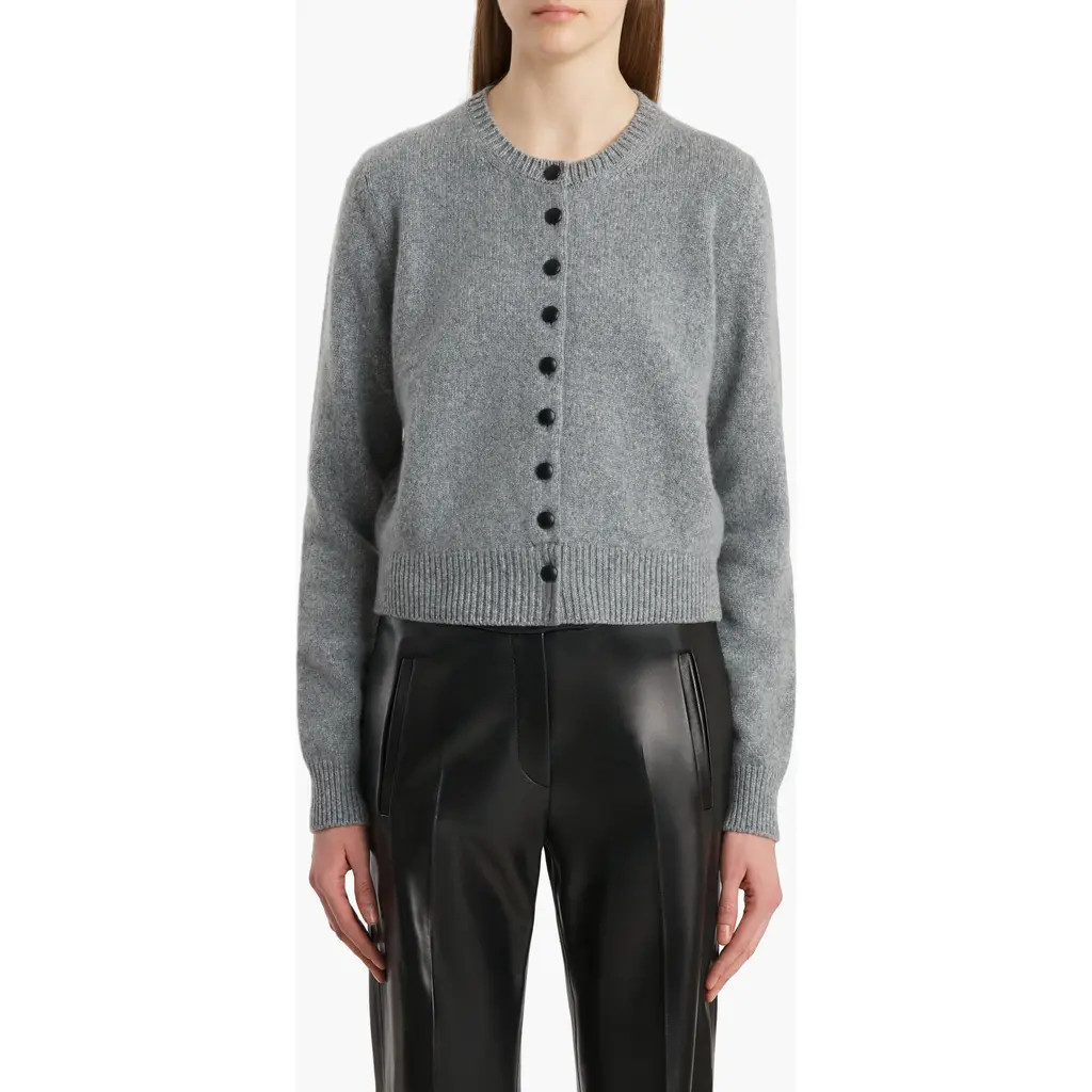 Khaite Everheart Cashmere Cardigan in Fog at Nordstrom, Size X-Small | Nordstrom