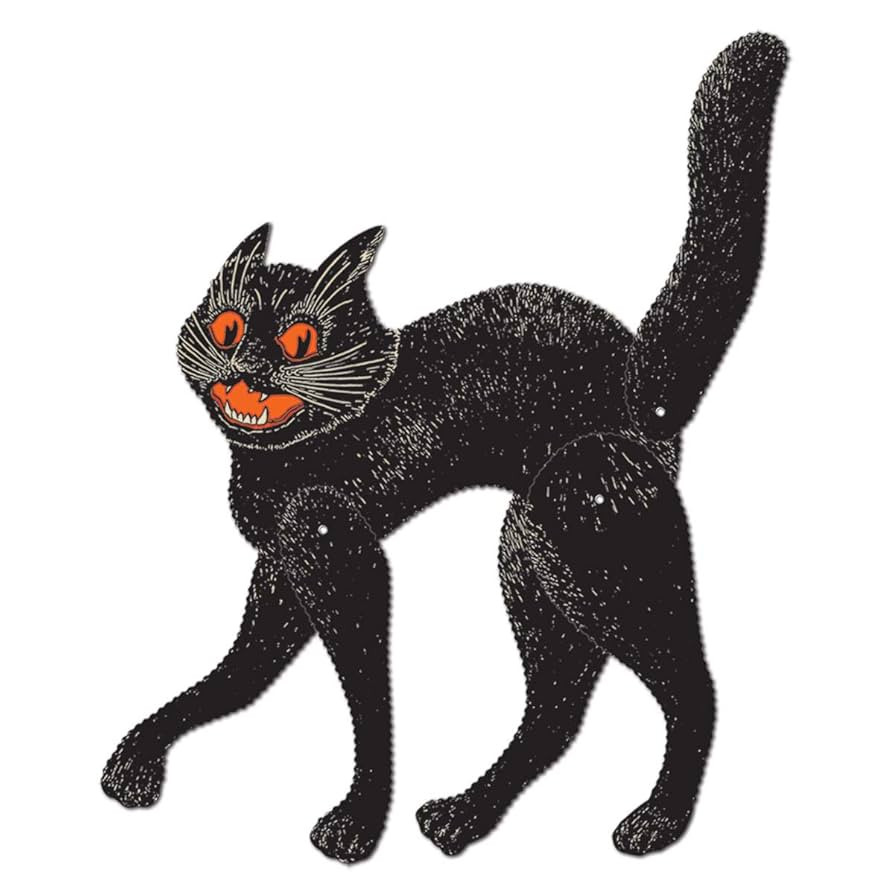 Beistle Jointed Scratch Cat - Black | Amazon (US)