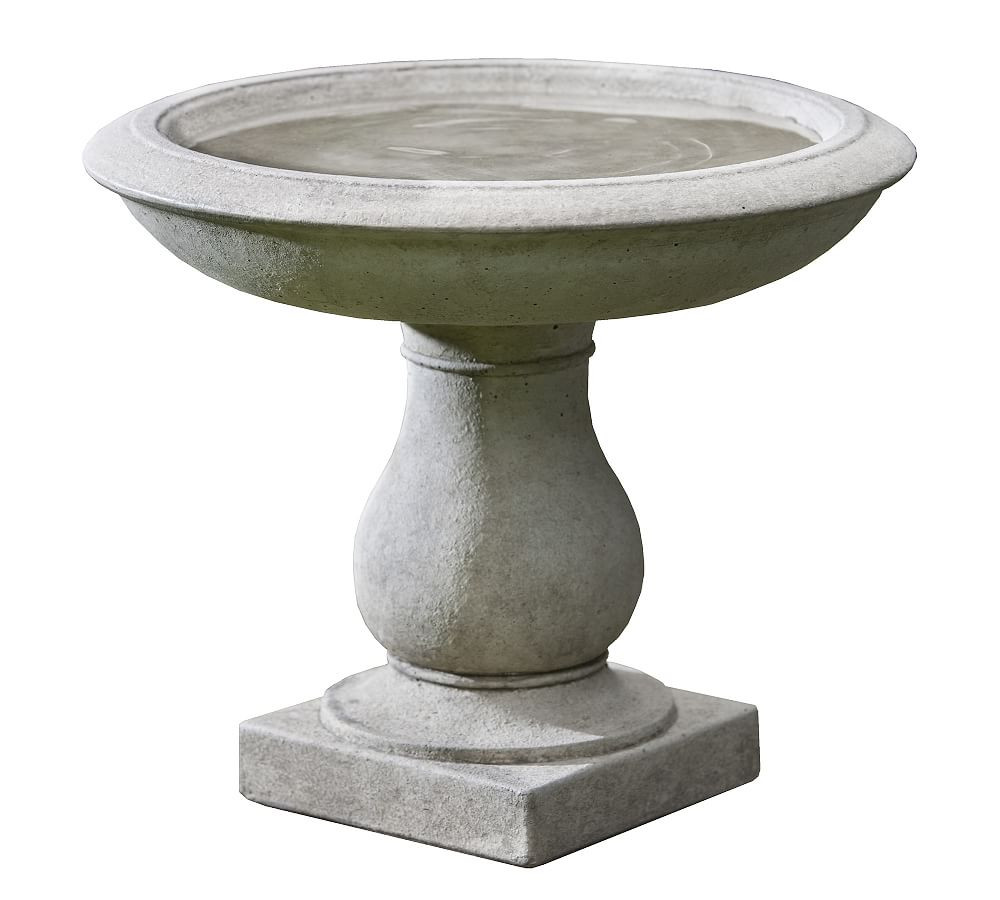 Florence Concrete Bird Bath | Pottery Barn (US)
