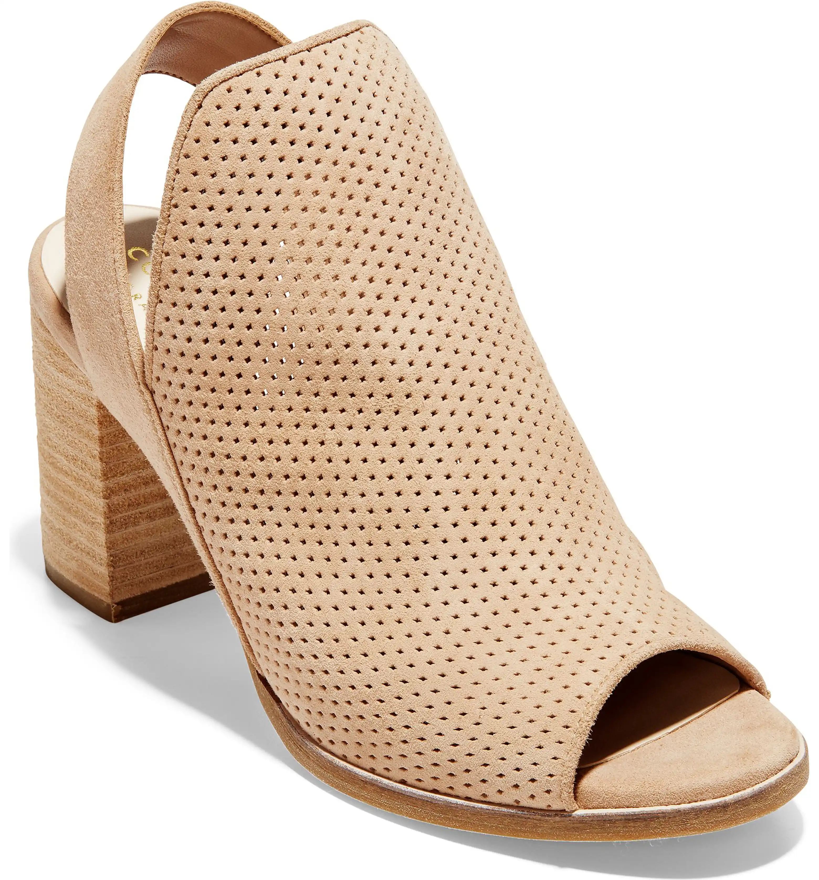 Callista Perforated Slingback Sandal | Nordstrom