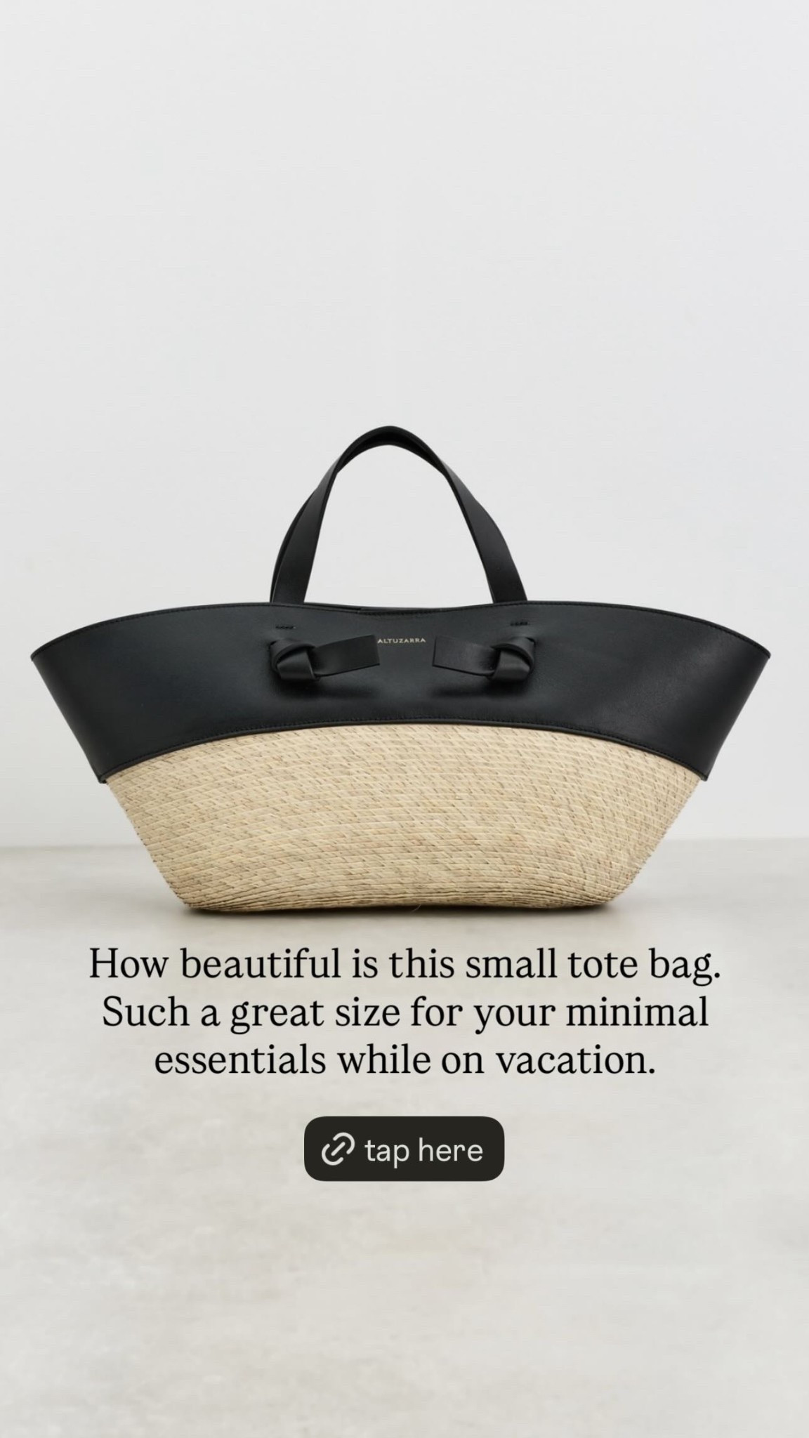 How beautiful is this small tote bag.
Such a great size for your minimal essentials while on vacation.

#LTKTravel #LTKootd #LTKBeauty