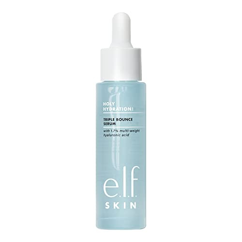 e.l.f. SKIN Holy Hydration! Triple Bounce Serum, 1.7% Hyaluronic Acid Serum For Plump, Bouncy Skin, Great For Hydrating Dry Skin | Amazon (US)