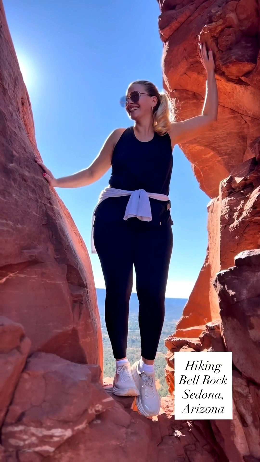 ✅Affordable and comfy hiking outfit for spring and summer!

⛰️SEDONA, ARIZONA: Another lovely day, another hike!

🙌🏼We hiked Bell Rock in Sedona, Arizona. We went to the easy side first and then made our way to the more challenging side with higher elevation. Max elevation is 4919 feet. It’s all the way up! You’ll get to see the view from the easy side at the end of the video.

Wearing a large in everything.

⛰️HIKING OUTFIT: @amazonfashion
👟SNEAKERS: @hoka
😎SUNGLASSES: @quayaustralia

#athleisure #casualoutfitideas
#amazonfashion #amazon #amazonfinds #founditonamazon #amazonstyle #findyourquays #flyhumanfly #hoka #bellrock #sedona #sedonaarizona #sedonaescape #sedonahiking #visitarizona #hiking #hikingstyle #getoutside #TLPicks #street2beachstyle #LTK #tampabloggers #stpetebloggers 

#LTKSeasonal #LTKOver40 #LTKSaleAlert #LTKTravel #LTKgrwm #LTKootd #LTKMidsize #LTKActive #LTKvlog #LTKfitnessgoals