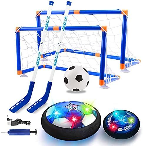 SENMI Hover Hockey Soccer Ball - 2 in 1 Set Kids Toys with Two Goals Indoor Outdoor Rechargeable ... | Amazon (CA)