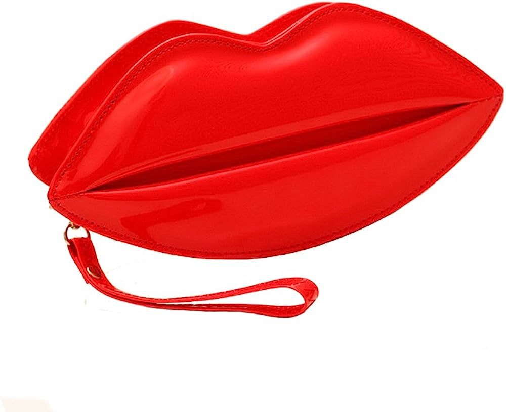 7 Weapons Lips Bags Evening Bags Clutch(red with Short Chain) by 7 weapons | Amazon (CA)