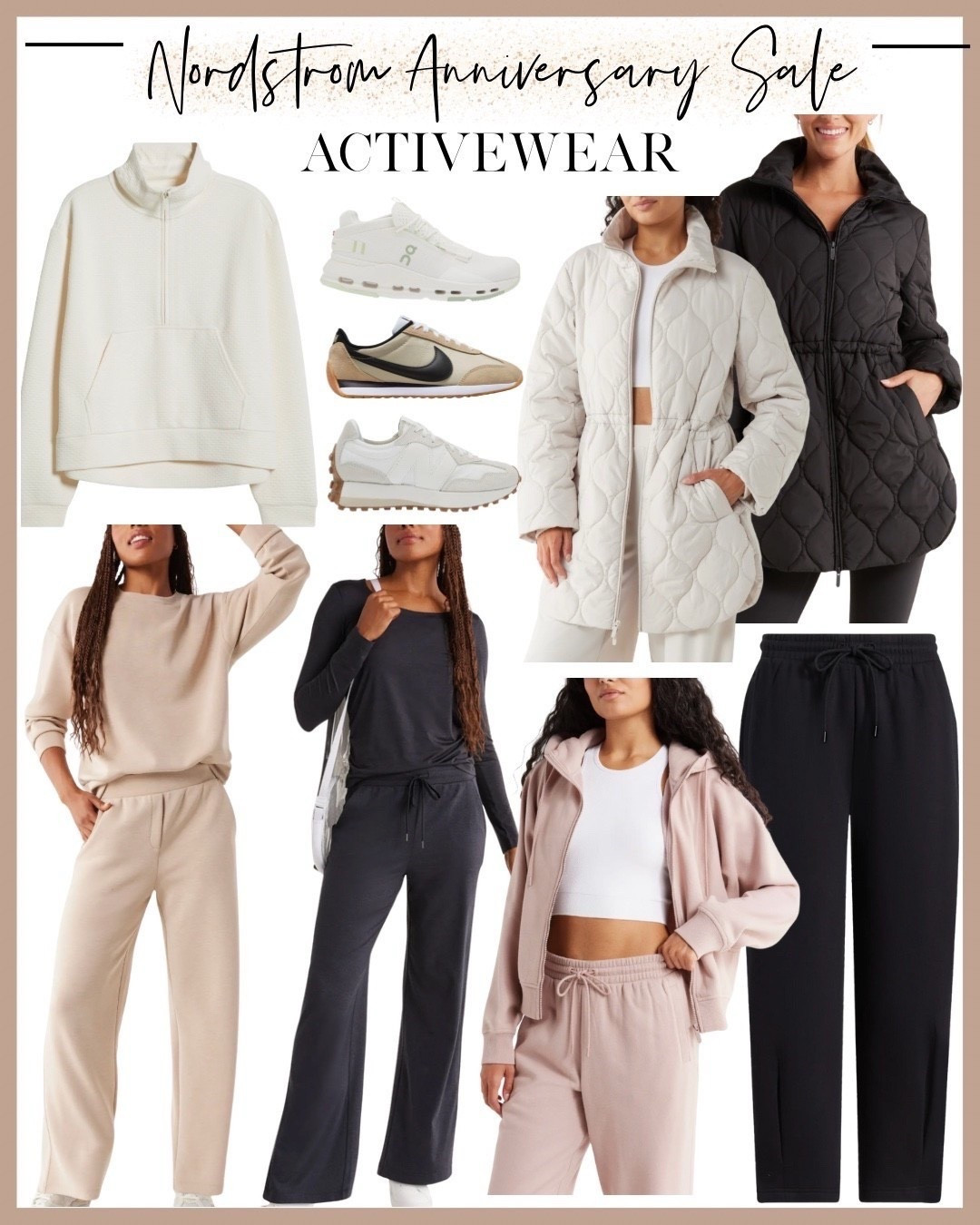 The coziest outfits to wear now, or save for fall. These sets make lounging look polished, and you can’t beat these sneaker deals.

Sunsets and Stilettos Nordstrom Anniversary Sale 2025 activewear finds neutral loungewear matching sets comfy outfits for women over 40 quilted jacket On sneakers Nike sneakers casual fall outfits

#LTKOver40 #LTKActive #LTKSaleAlert