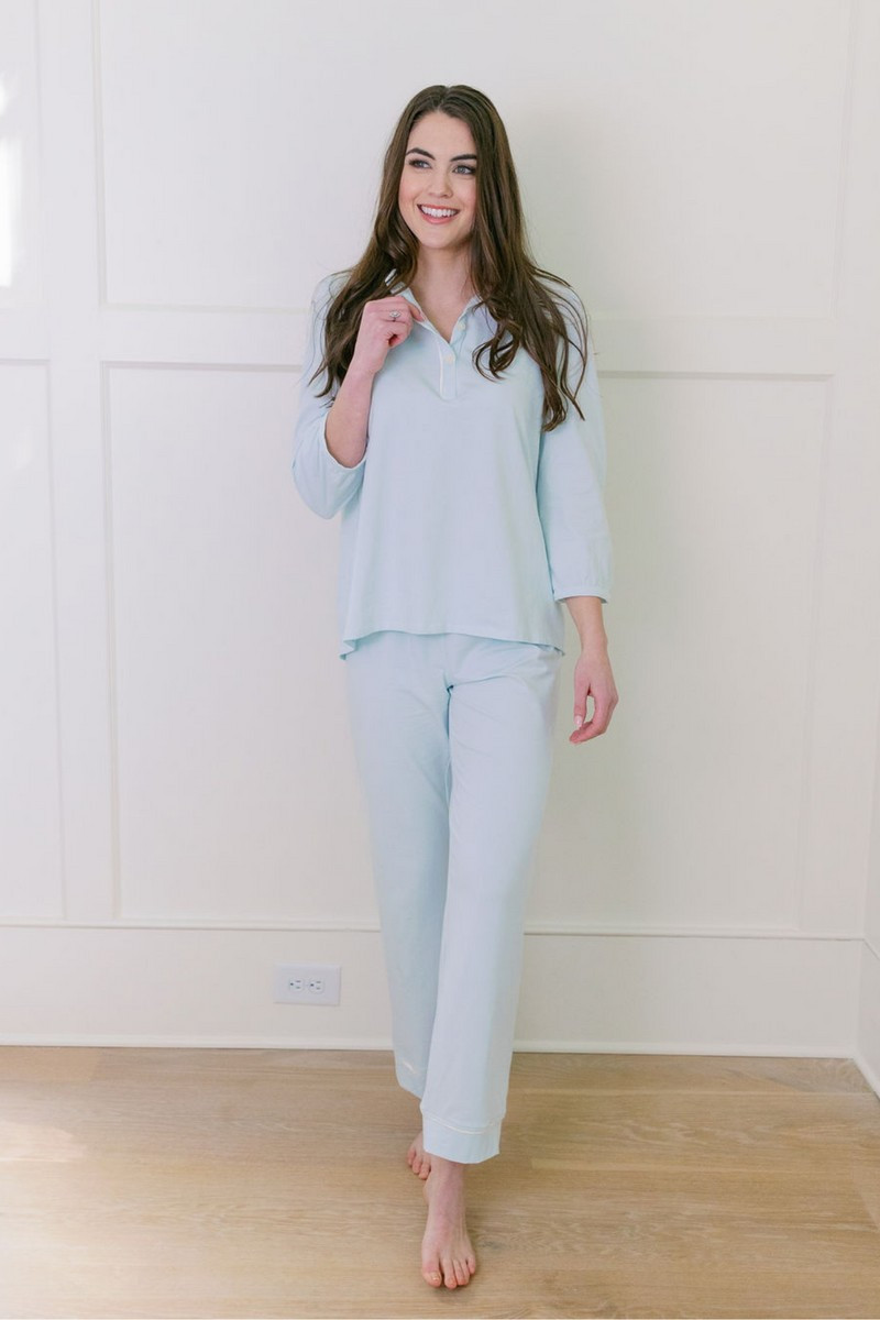 Signature Blouse and Pants Set Mist | Beverly Drive