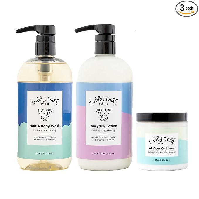 TUBBY TODD 3-Step Baby Bath & Skincare Routine - The Regulars Bundle - Baby Shampoo and Body Wash... | Amazon (US)