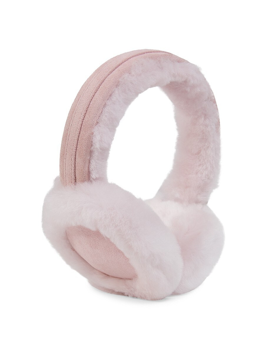 Ugg Women's Shearling & Suede Earmuffs - Pink Cloud | Saks Fifth Avenue OFF 5TH