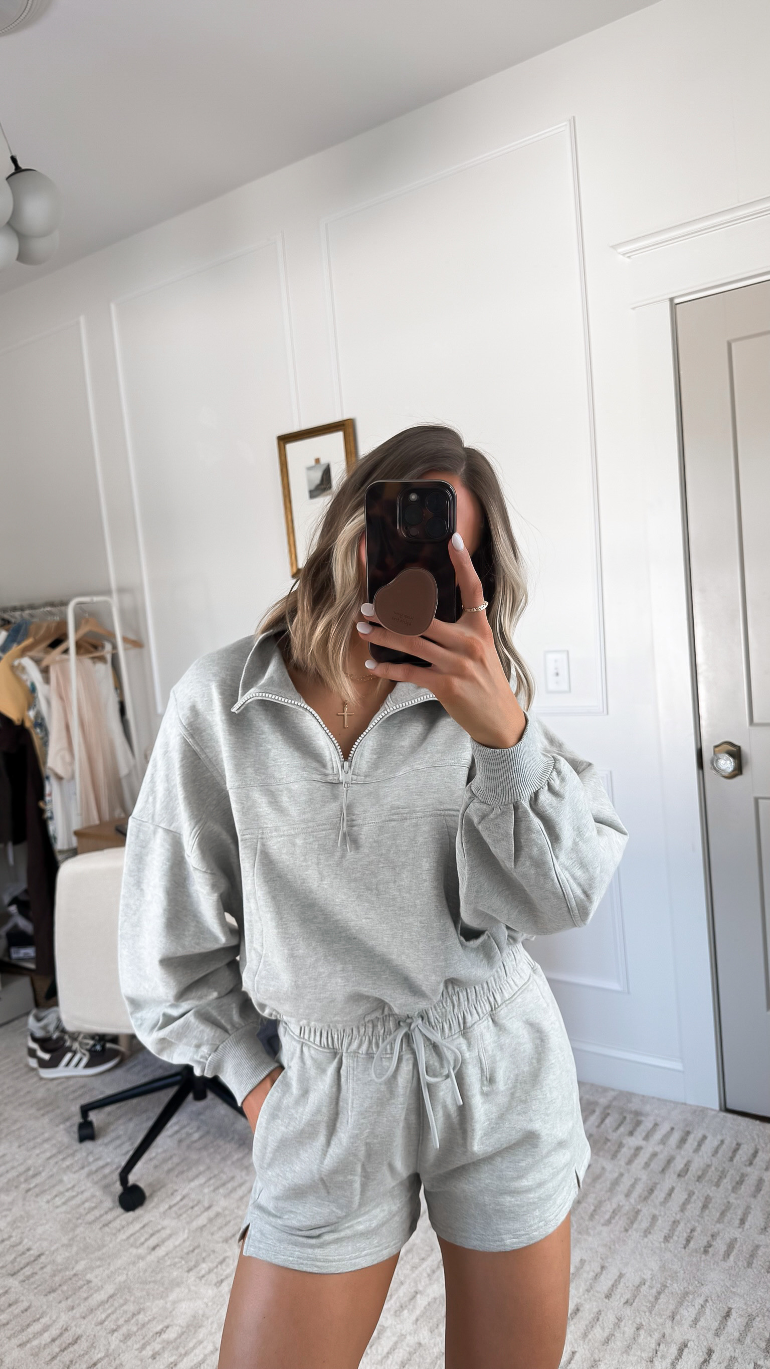 Obsessing over grey sets lately!! 

This one is on sale & the perfect lounge outfit for springs! 🌷 

#LTKSaleAlert #LTKSeasonal #LTKActive