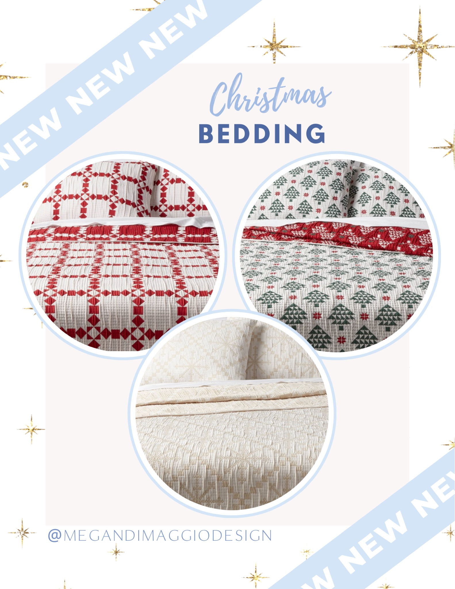 This new Christmas bedding from Target reminds me so much of Pottery Barns holiday patchwork quilts!! But for WAY LESS!! King quilt & sham sets are UNDER $50 👏🏻👏🏻👏🏻

I love to layer quilts at the end of the bed as soon as it starts getting colder! 😍🙌🏻❄️

#LTKFindsUnder50 #LTKSeasonal #LTKHome