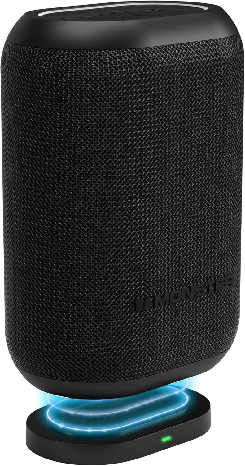 Monster DNA One Portable Bluetooth Speaker, Loud Speaker with 360 Bass Sound and 10W Wireless Cha... | Amazon (US)