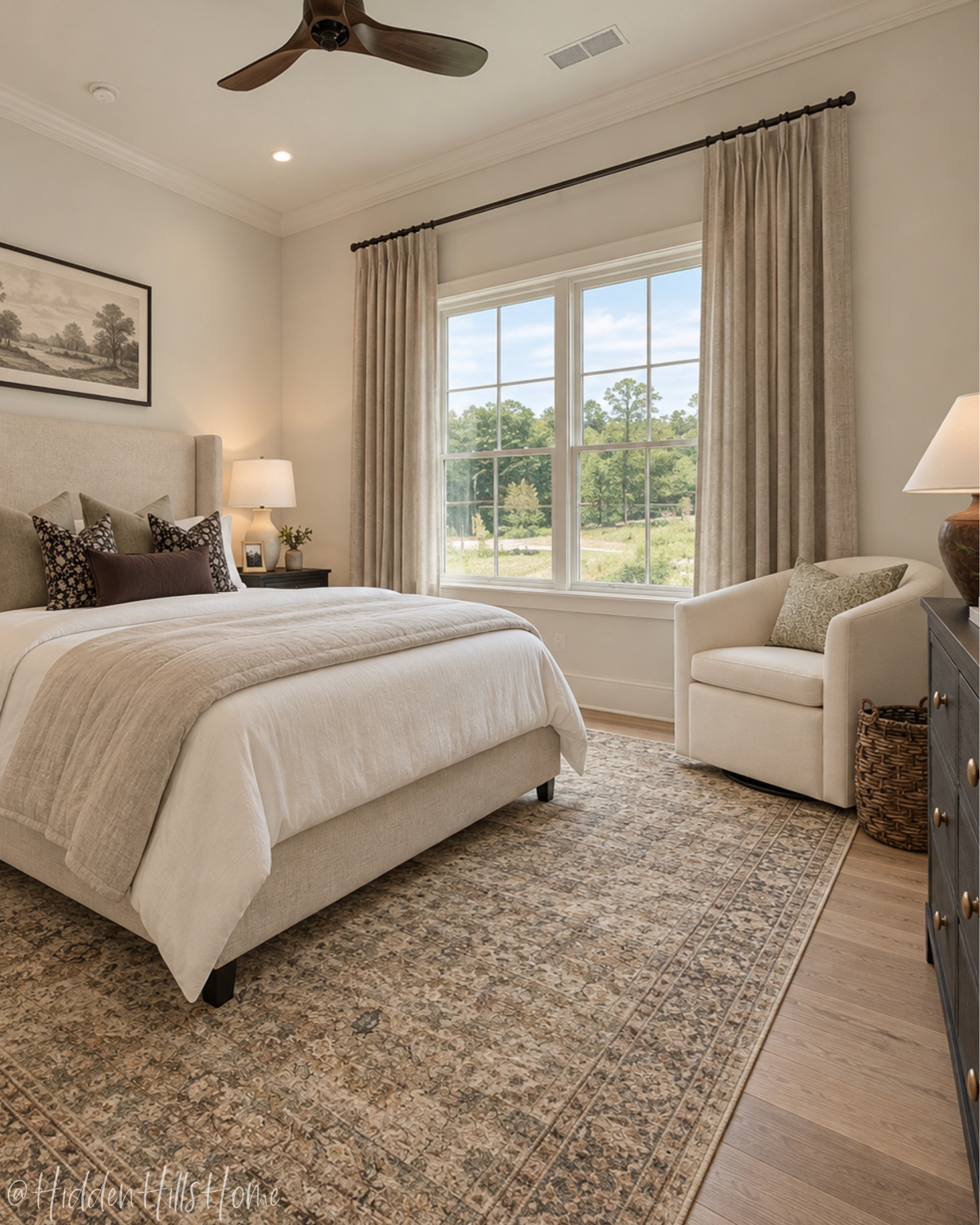 Cozy and moody bedroom decor! Bedroom mood board, Tilly bed on sale, bedroom inspiration, affordable nightstands, home decor ideas, rug, bedroom design, bedding, my guest bedroom design, affordable home inspo #bedroom

#LTKHome #LTKSeasonal #LTKSaleAlert