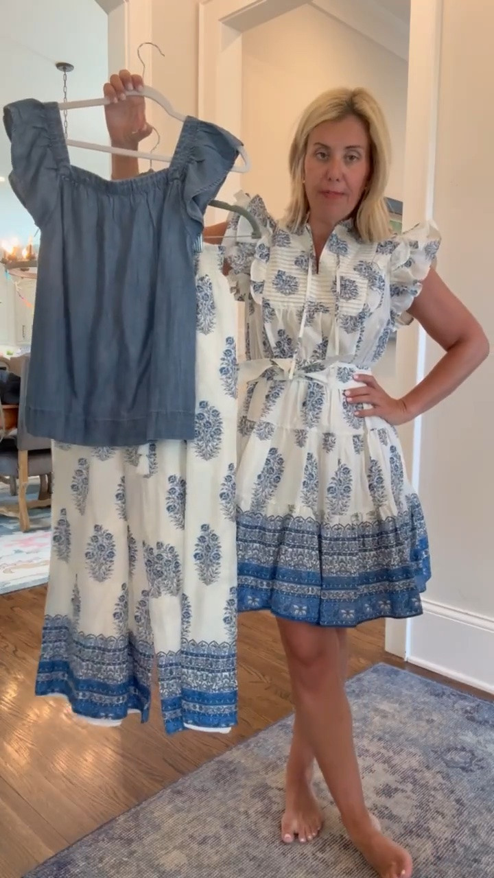 Kohl’s is absolutely killing it!! This dress is stunning….the details and print are so designer!! 
I’m in small dress & pants and xs top.
Code:
Allie + Bess - Catherine20 on my bracelets

#LTKdayinmylife #LTKmomlife #LTKOver40