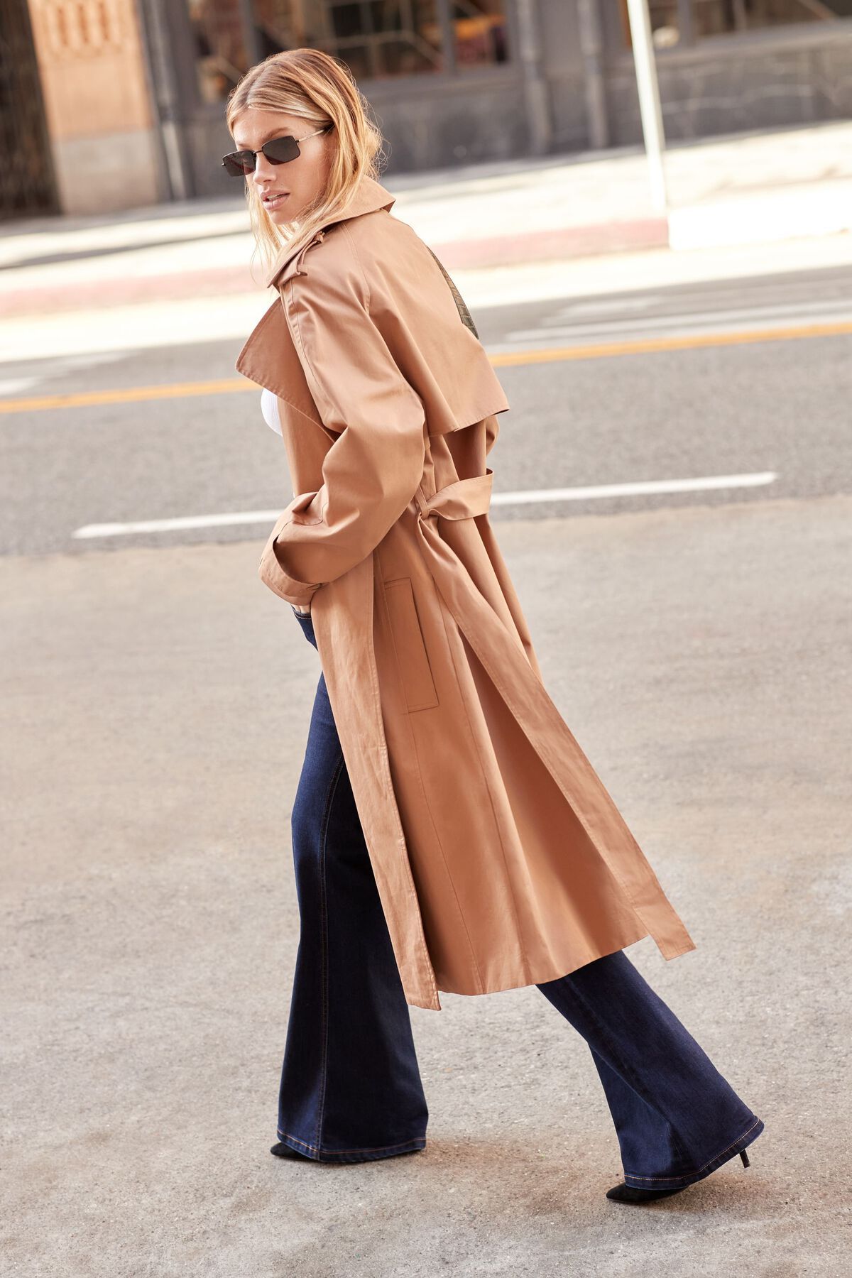 Long Trench Coat | Dynamite Clothing