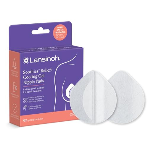 Lansinoh Soothies Cooling Gel Nipple Pads, 6 Count | Amazon (US)
