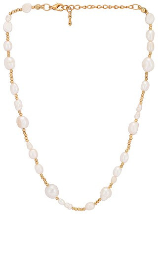 Mitchell Necklace in Pearl | Revolve Clothing (Global)