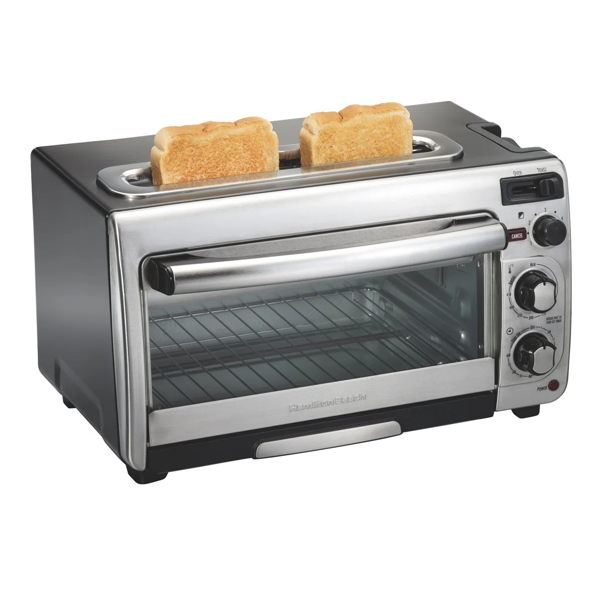 Hamilton Beach® 2-in-1 Countertop Toaster Oven and Long Slot 2-Slice Toaster with 60 Minute Time... | Wayfair North America