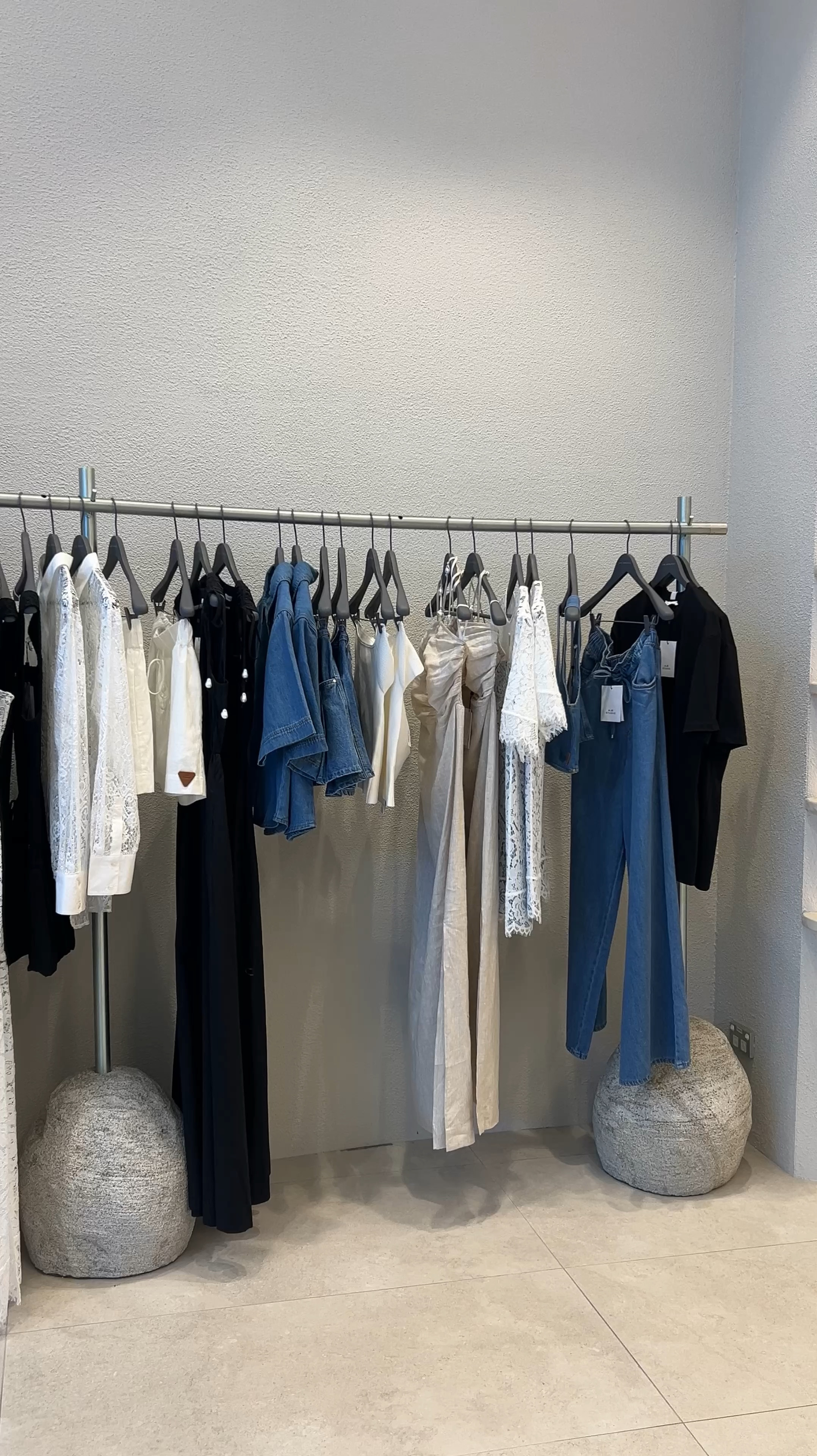 In the fitting room try on new season Aje Studio 