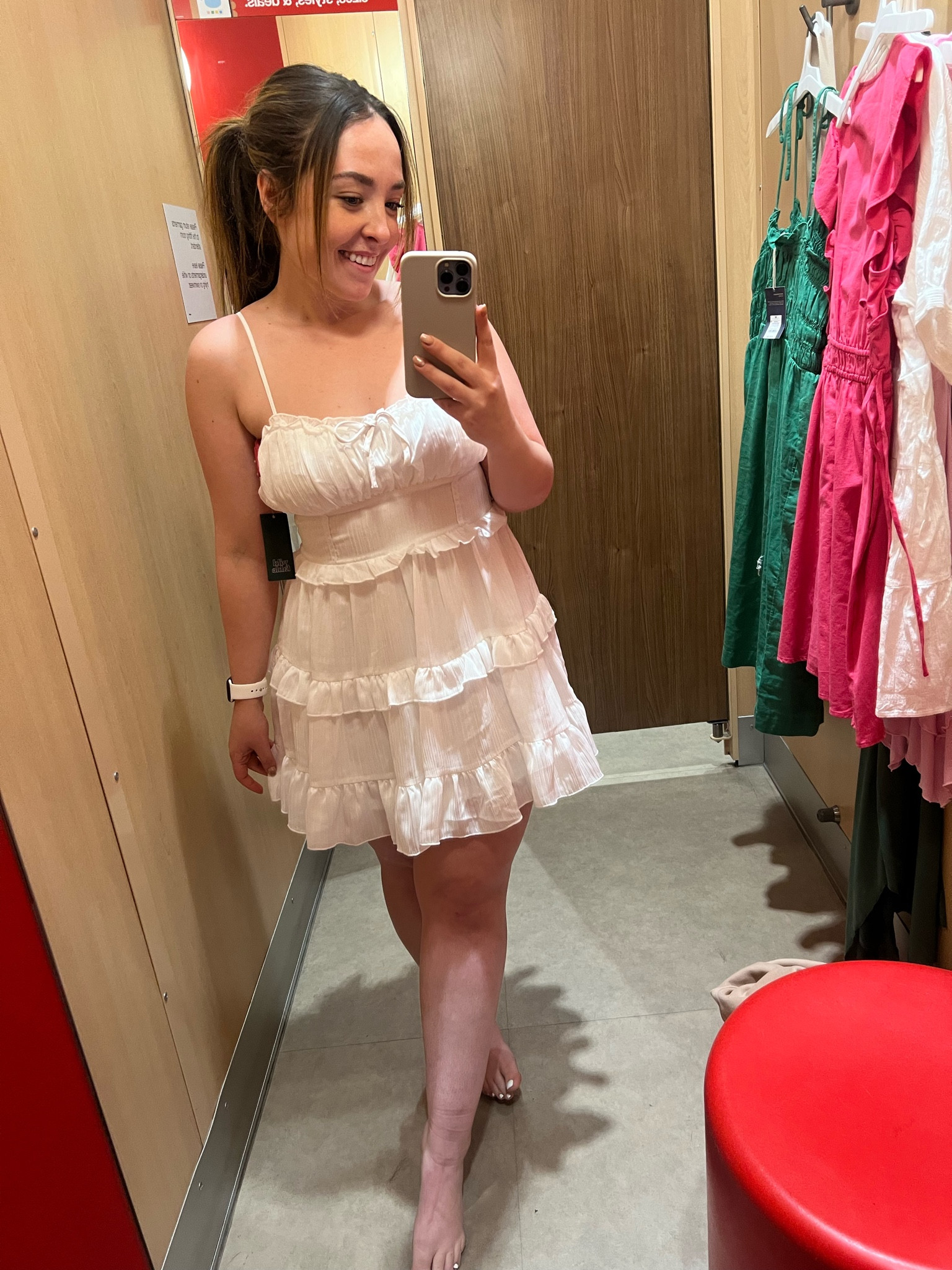 How CUTE is this tiered fit + flare dress?! Also comes in light pink and aqua green 

Wearing a medium

#wildfable #targetfashion #easterdress #springdress #bride #summerbride #bridalshower #vacationlook #summerdress #whitedress #sizemedium #size8

#LTKunder50 #LTKSeasonal #LTKstyletip