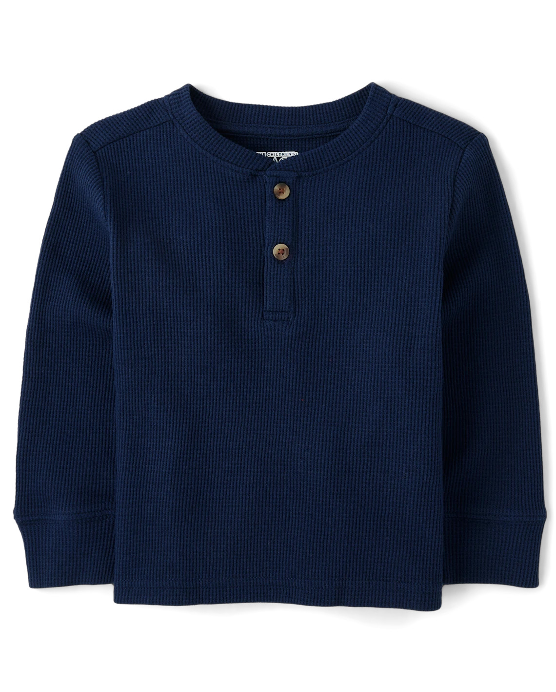 Baby And Toddler Boys Thermal Henley Top - blue | The Children's Place