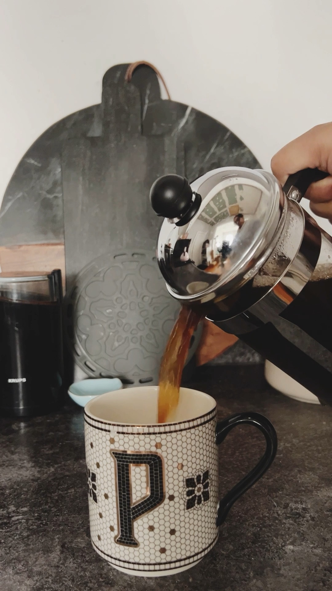 Sunday morning reset. ASMR version. This is my coveted coffee corner featuring my fave low-acid coffee. Yummers 😋

Coffee station, coffee supplies, coffee mugs, coffee cups, French Press, latte maker, coffeemaker, milk frother, coffee grinder 

#LTKFamily #LTKHoliday #LTKHome