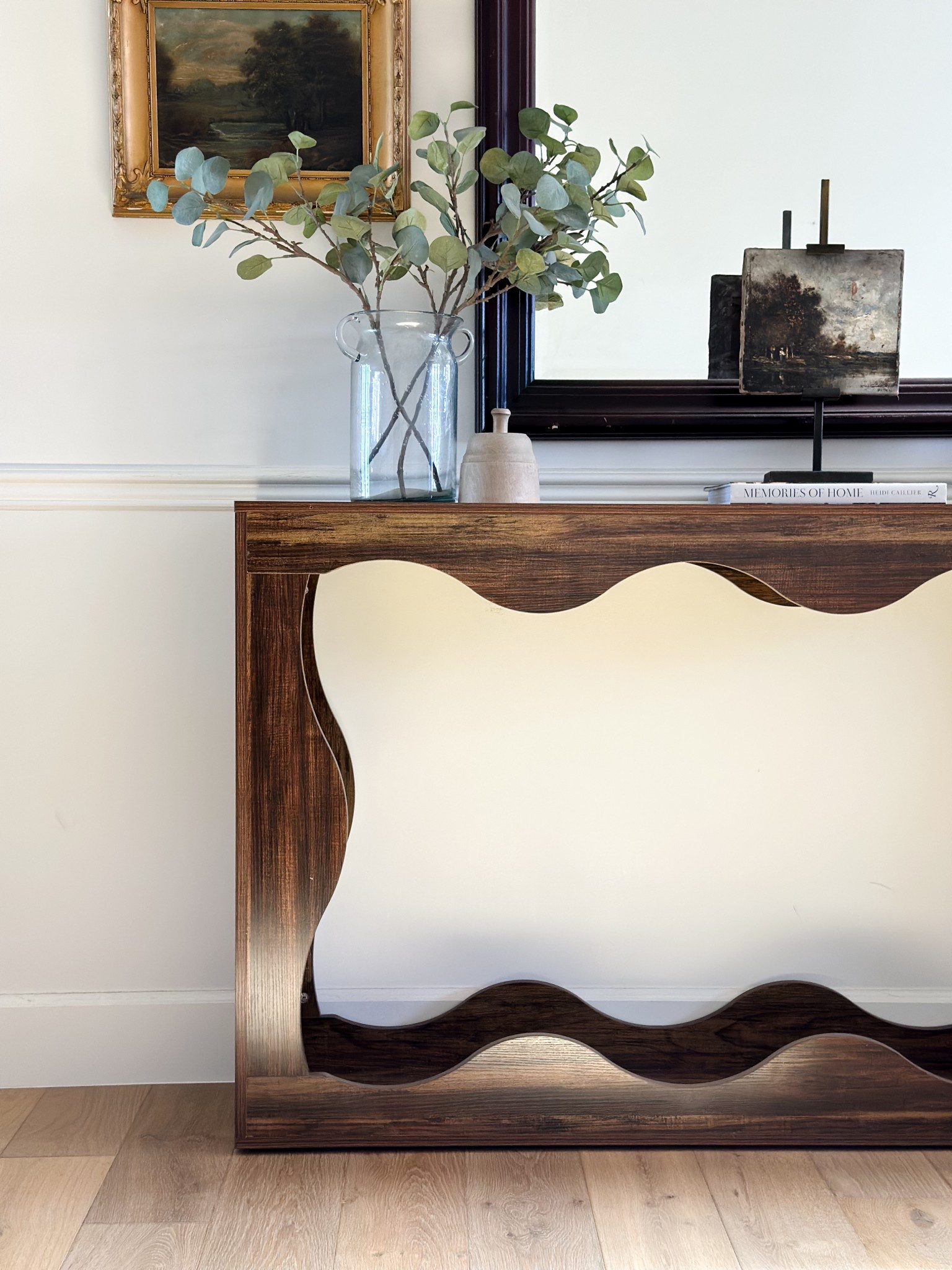 Scalloped console table, entry table, Amazon home decor, Tribesigns 63 Inches Farmhouse Console Table with Storage, Couch Table Behind Sofa, Long Entryway Sofa Station, Narrow Console Stand, Hallway Stand for Entryway Living Room, Brown

#LTKHome #LTKFamily