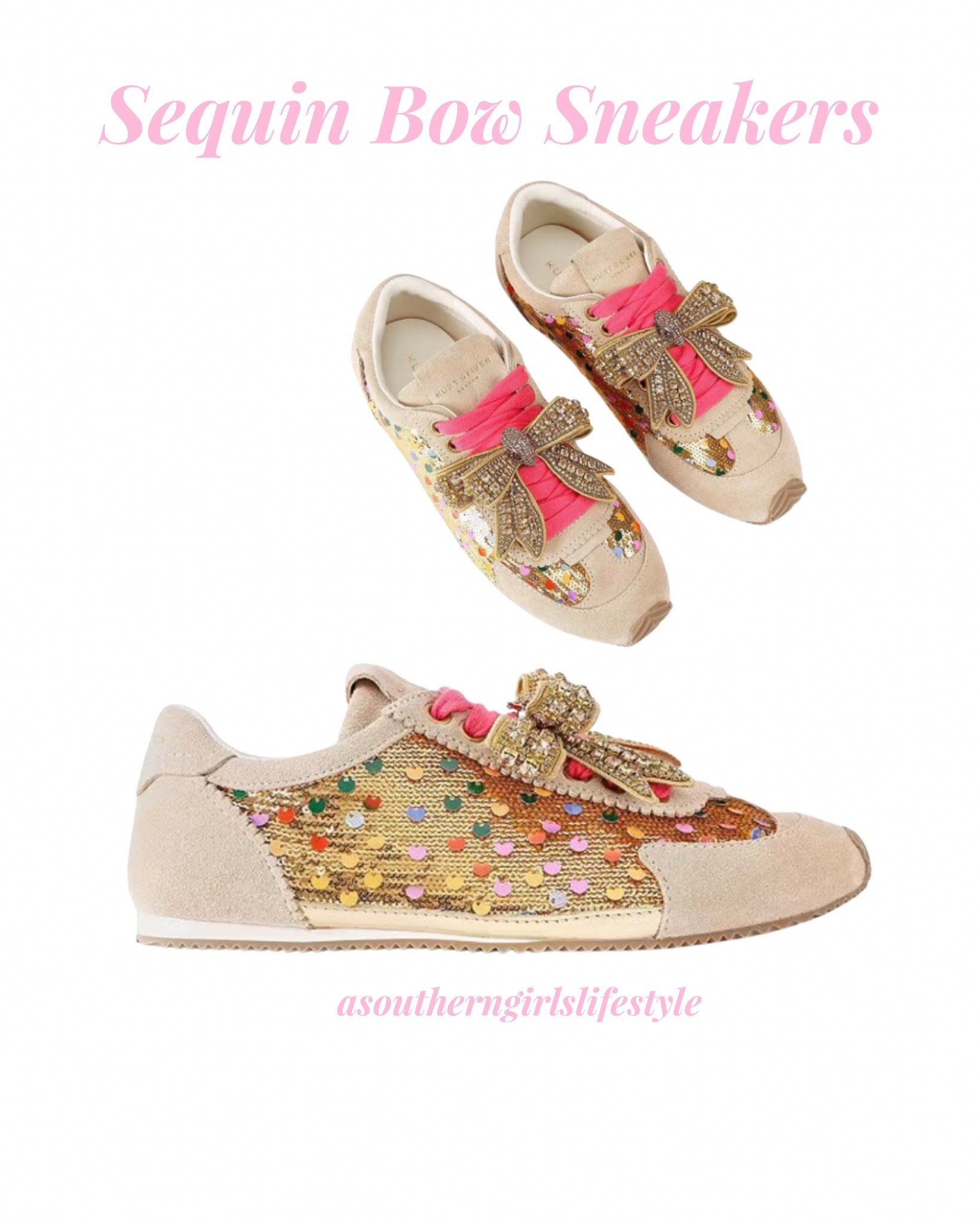 Oh my stars!!! Soooo cute!! Kurt Geiger London Islington Sequin Embellished Bow Sneakers

#LTKPetite #LTKActive #LTKSeasonal