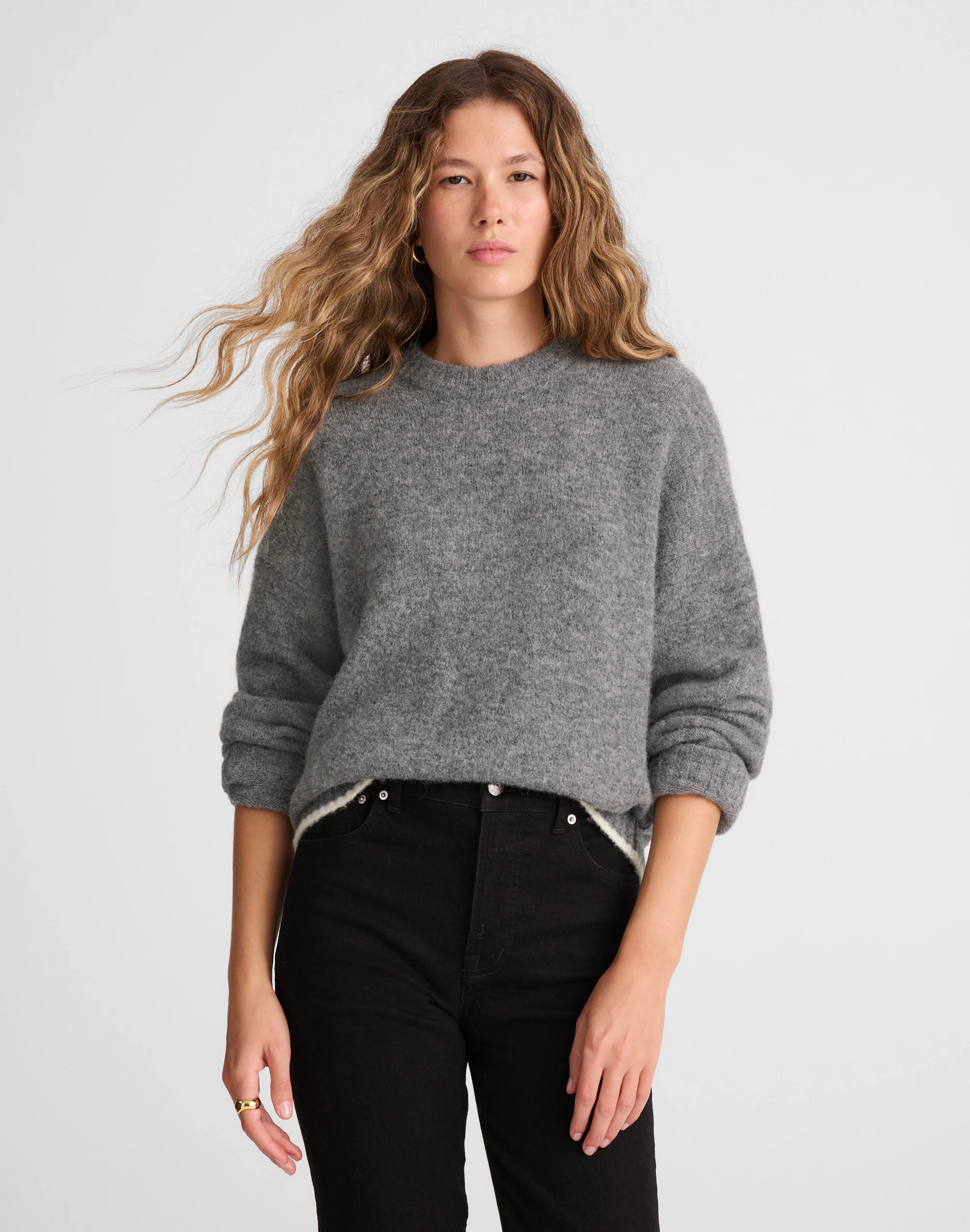 CloudSoft Drop-Shoulder Crewneck Sweater | Madewell