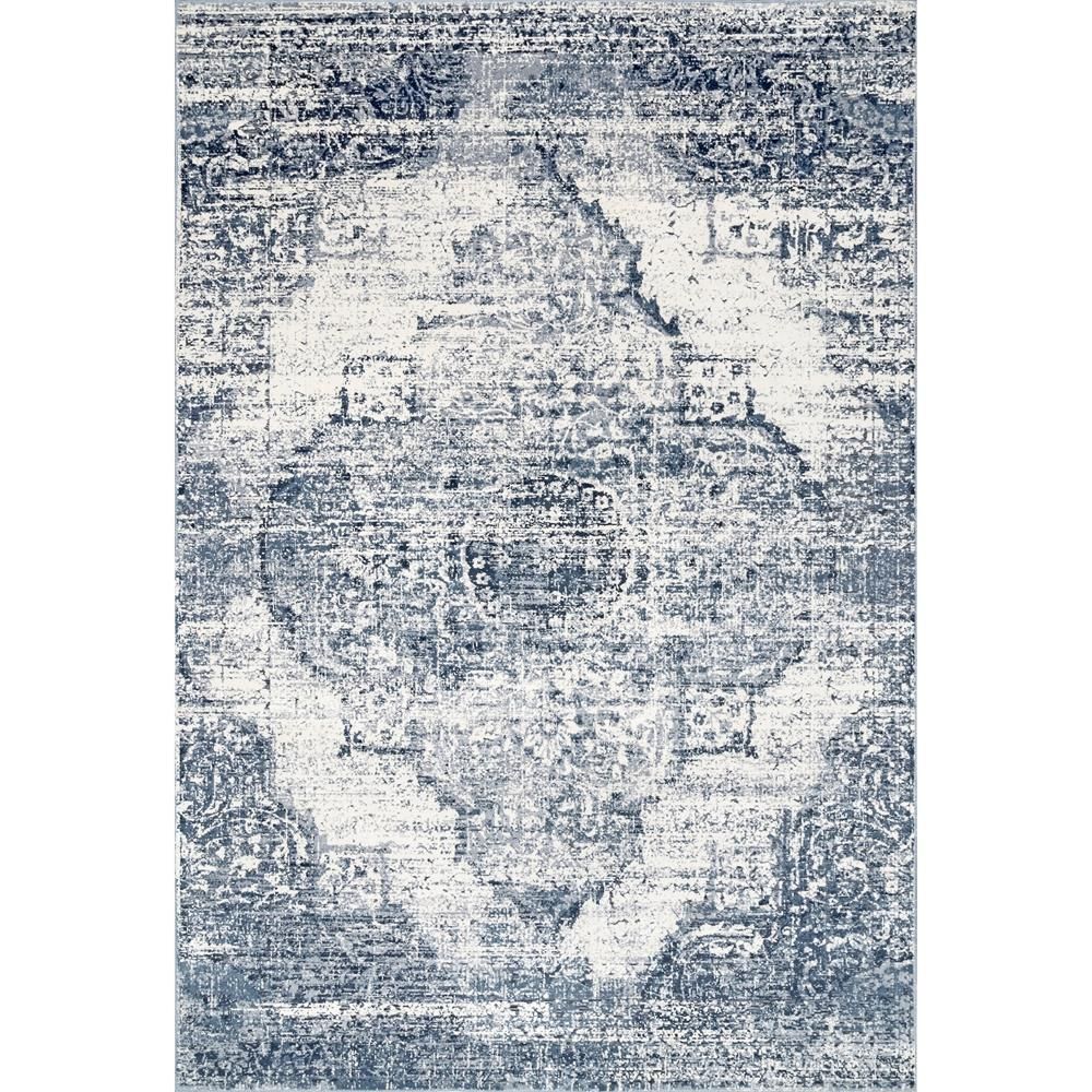 nuLOOM Adira Distressed Blue 8 ft. x 11 ft.  Area Rug-KKTR01A-8010 - The Home Depot | The Home Depot