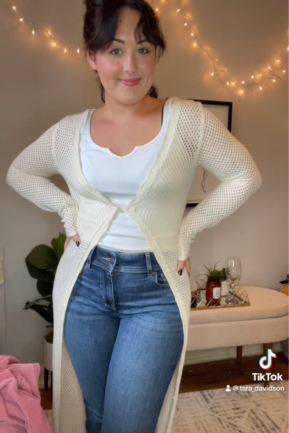 AE jeans and cardigan from my tiktok post! 

#LTKstyletip
