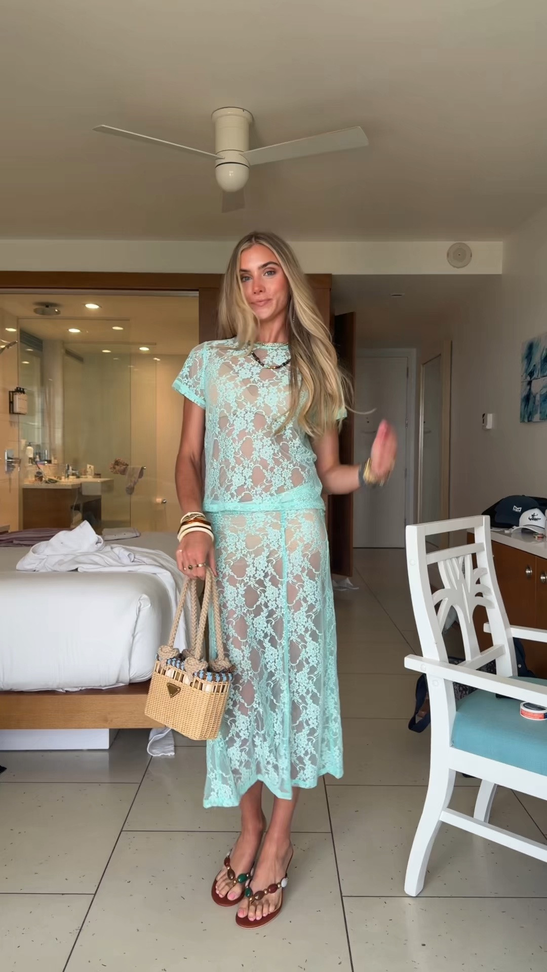 pretty much a full amazon look for dinner tonight and this one is so fun the lace sheer matching set. My set is from Le Bop @Shopbop from amazon size XXS in top and XS in skirt. My undergarments are @skims bra and @Tommy John boyshorts. My bag is rented Prada from @Vivrelle 

#bahamasoutfits #vacationoutfit #sheerdress #outfitofthenight #ootd @Amazon Fashion @shopbop @Vivrelle @Tommy John @SKIMS

#LTKootd #LTKTravel #LTKdayinmylife